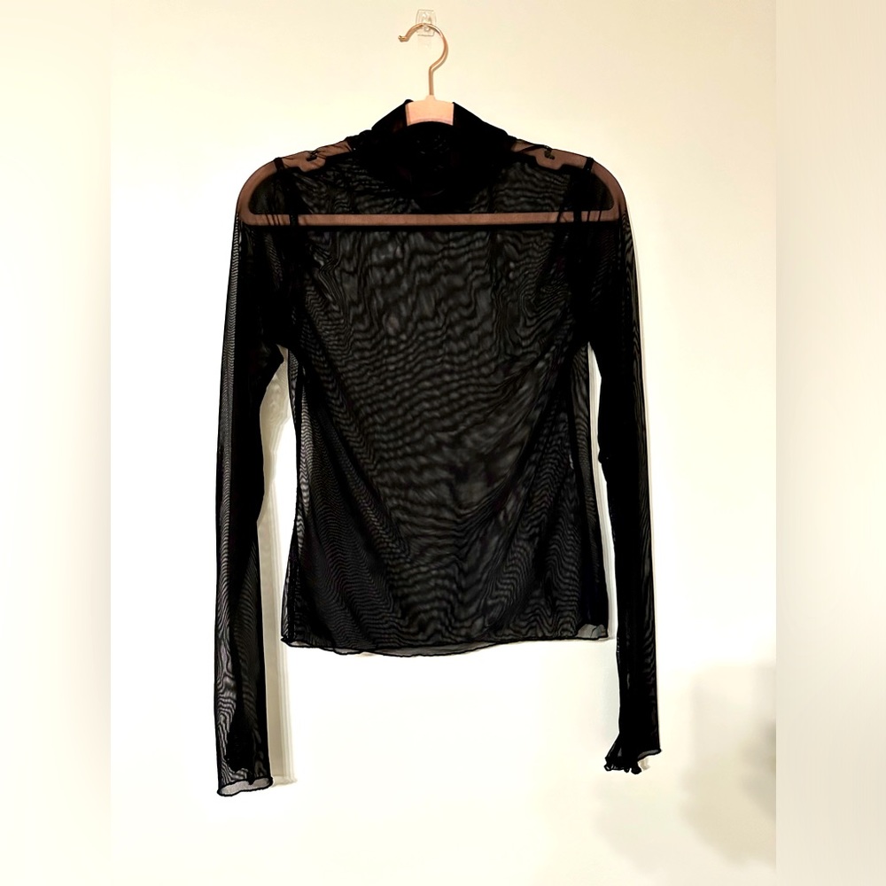 ZARA mesh turtleneck